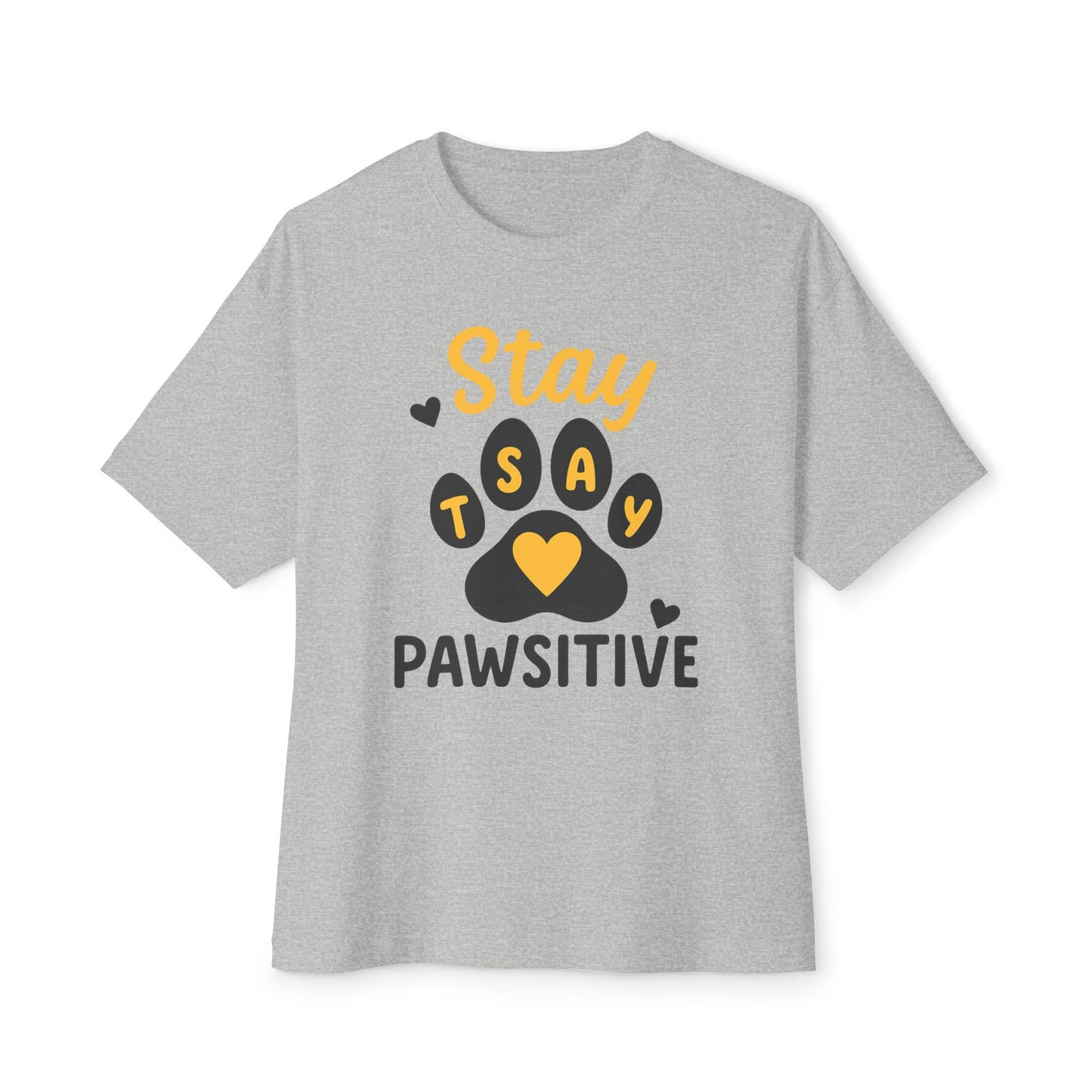 Purrfect Vibes Only T-Shirt – Funny Cat Lover Shirt for Pet Owners Unisex Oversized Boxy Tee